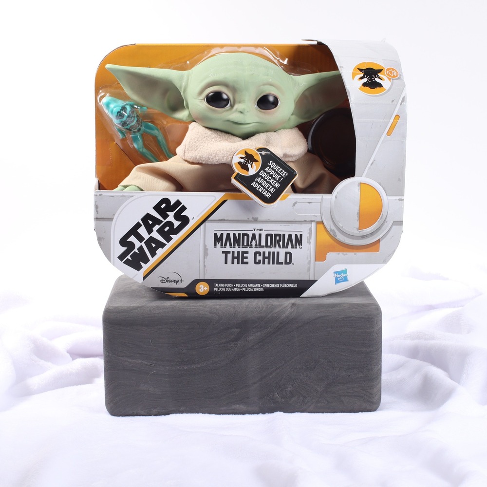 Star Wars Mandalorian The Child Talking Plush Grogu Toy Hasbro New Retired
